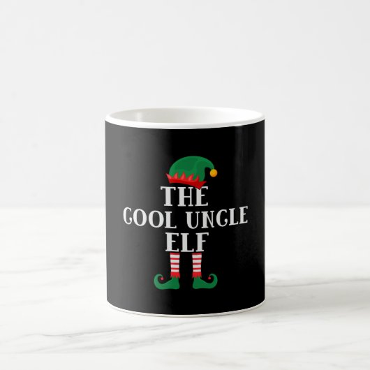 Die Coole Onkel Elf Weihnachten Kaffeetasse (Mittel)
