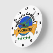 Die Coole Psychologiekrankheit der Welt Runde Wanduhr (Winkel)