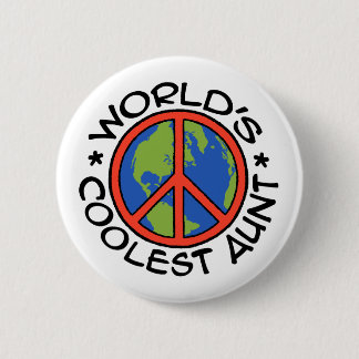 Die Coole Tante der Welt Button