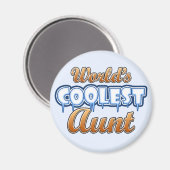 Die Coole Tante der Welt Magnet (Vorderseite/Rückseite)