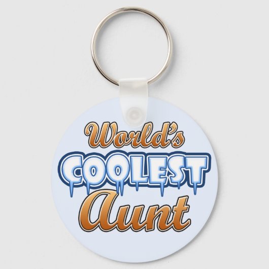 Die Coole Tante der Welt Schlüsselanhänger (Vorderseite)