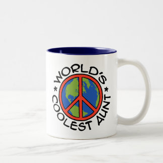 Die Coole Tante der Welt Zweifarbige Tasse