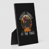 Die coole Türkei am Tisch Retro Erntedank Fal Fotoplatte (Seite)