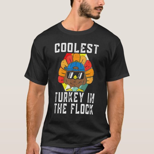 Die coole Türkei in der Flock T-Shirt (Vorderseite)