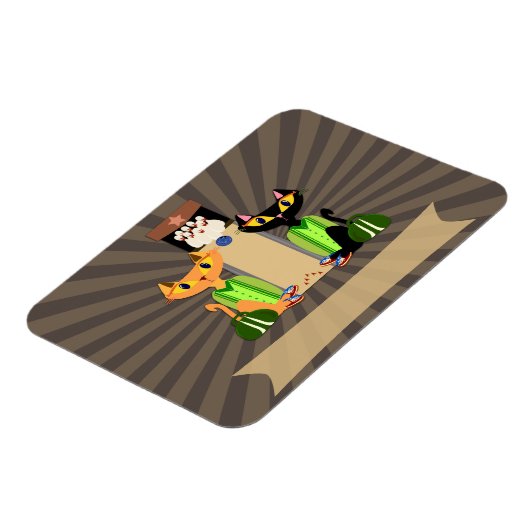 Die Coolen Alley Cats Magnet (Linke Seite)