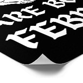 DIE COOLEN SCHICKEN SIND AN FEBRUAR GEBOREN POSTER (Ecke)