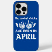 DIE COOLEN SCHICKEN SIND IM APRIL GEBOREN Case-Mate iPhone HÜLLE (Rückseite)