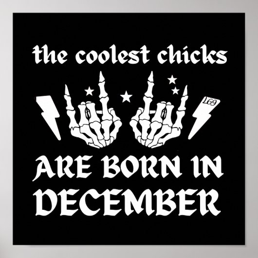 DIE COOLEN SCHICKEN SIND IM DEZEMBER GEBOREN POSTER (Vorne)