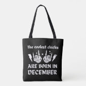 DIE COOLEN SCHICKEN SIND IM DEZEMBER GEBOREN TASCHE (Rückseite)