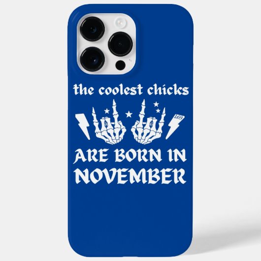 DIE COOLEN SCHICKEN SIND IM NOVEMBER GEBOREN Case-Mate iPhone HÜLLE (Rückseite)