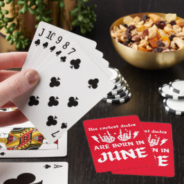 DIE COOLEN TYPEN SIND IM JUNI GEBOREN SPIELKARTEN