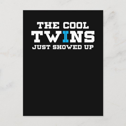 Die Coolen Zwillinge, die gerade aufgetaucht sind Postkarte (Vorderseite)