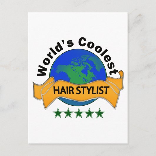 Die Coolste Friseur-Stylist der Welt Postkarte (Vorderseite)