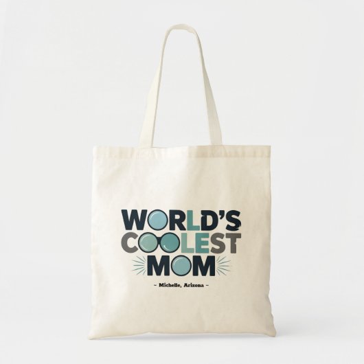 Die Coolste Mama verdient Totentasche mit ihrem Na Tragetasche (Vorne)