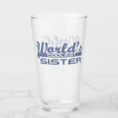 Die Coolste Schwester der Welt Glas (Vorderseite)