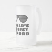 Die Coolste StepDad Mattiert Glass Bierkiste der W Mattglas Bierglas (VorderseiteRechts)