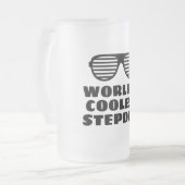 Die Coolste StepDad Mattiert Glass Bierkiste der W Mattglas Bierglas (Vorderseite Links)