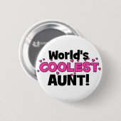 Die coolste Tante der Welt! Großes Geschenk für Button (Vorne & Hinten)