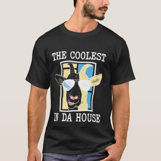 Die Coolste Ziege in Da House Der sonnige Coole Va T-Shirt (Vorderseite)