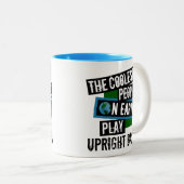 Die coolsten Leute auf Erdspiel-aufrechtem Baß Zweifarbige Tasse (VorderseiteRechts)