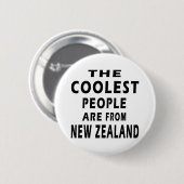 Die coolsten Leute kommen aus Neuseeland Button (Vorne & Hinten)