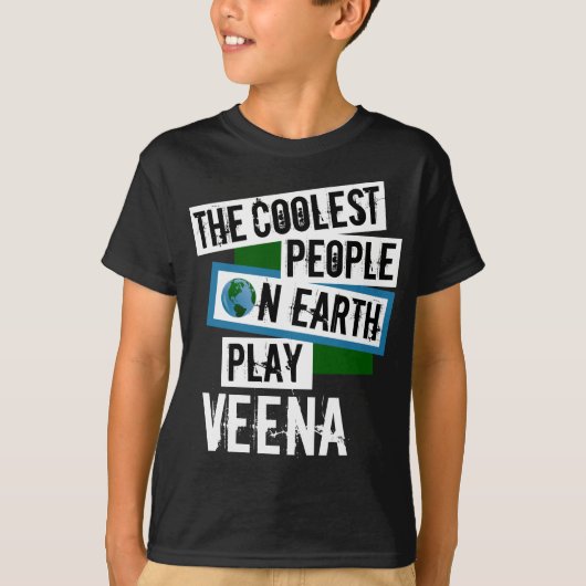 Die coolsten Leute von der Erde spielen Veena T-Shirt (Vorderseite)