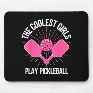 Die coolsten Mädchen spielen Pickleball lustiges P Mousepad