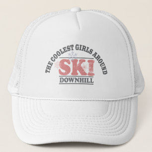 Die coolsten Mädchen um Ski abwärts Truckerkappe