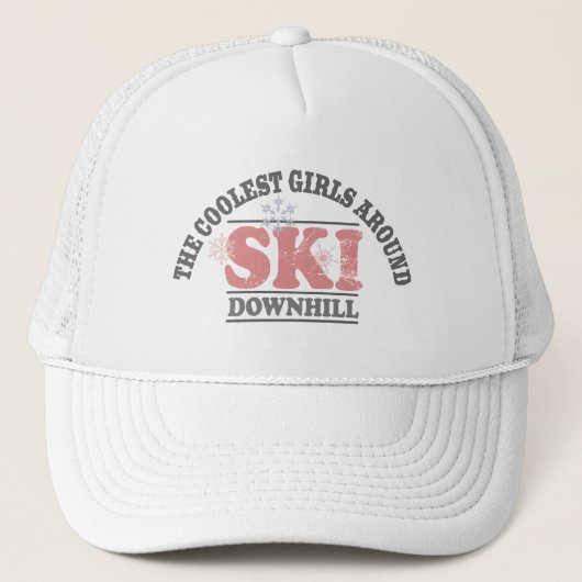 Die coolsten Mädchen um Ski abwärts Truckerkappe (Vorderseite)