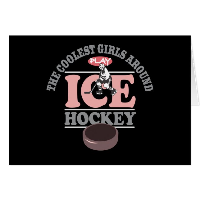 Die coolsten Mädchen um Spiel-Eis-Hockey (Vorderseite (Horizontal))