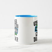 Die Coolsten Menschen der Erde spielen Dulcimer Zweifarbige Tasse (Mittel)