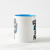 Die Coolsten Menschen der Erde spielen Klavier Zweifarbige Tasse (Mittel)