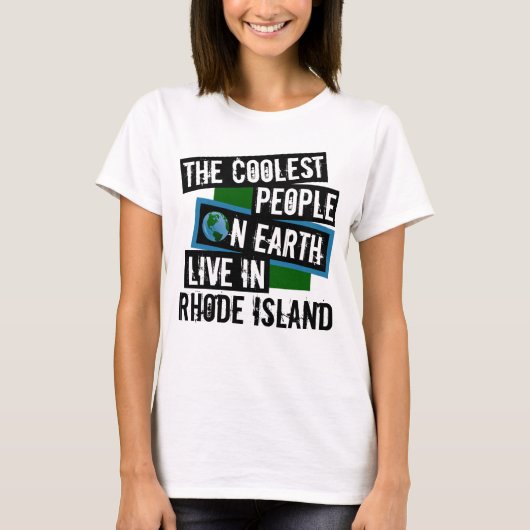 Die Coolsten Menschen der Welt leben auf der Insel T-Shirt (Vorderseite)