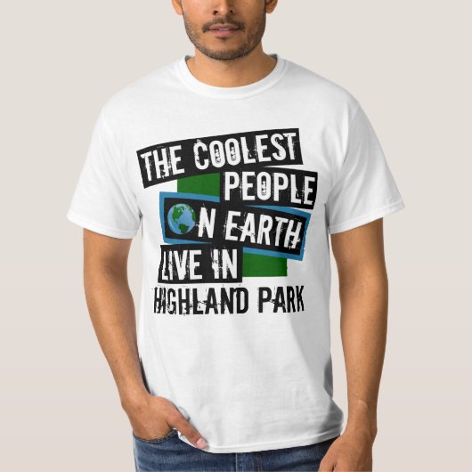 Die Coolsten Menschen der Welt leben im Highland P T-Shirt (Vorderseite)