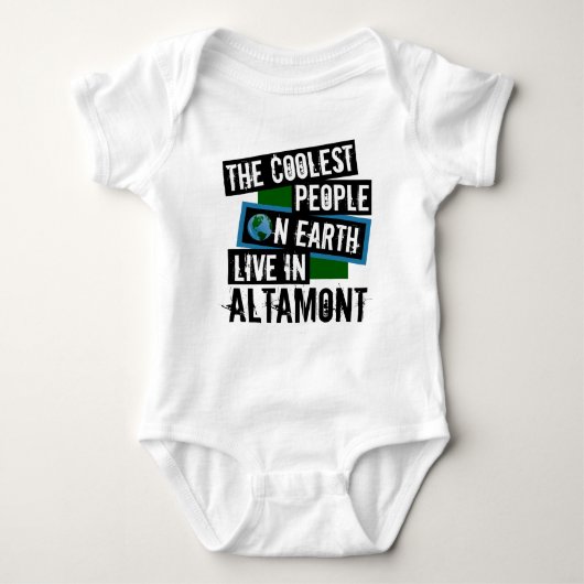 Die Coolsten Menschen der Welt leben in Altamont Baby Strampler (Vorderseite)