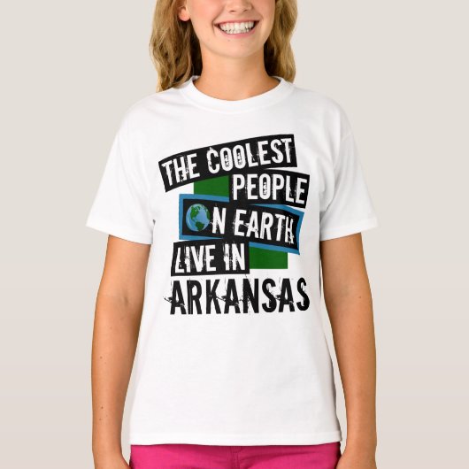 Die Coolsten Menschen der Welt leben in Arkansas T-Shirt (Vorderseite)