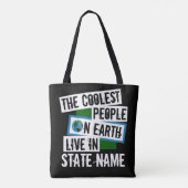 Die Coolsten Menschen der Welt leben in Ihrem Staa Tasche (Rückseite)