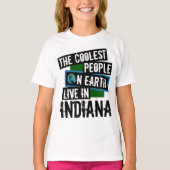 Die Coolsten Menschen der Welt leben in Indiana T-Shirt (Vorderseite)