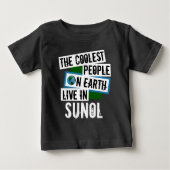 Die Coolsten Menschen der Welt leben in Sunol Baby T-shirt (Vorderseite)
