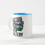 Die Coolsten Menschen der Welt spielen Psalterie Zweifarbige Tasse (Vorderseite Links)