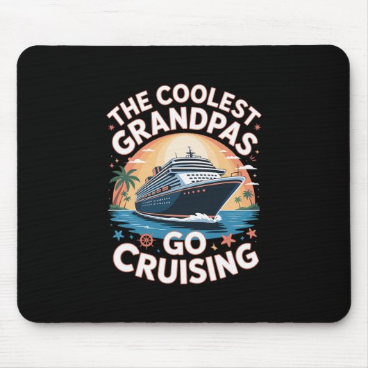Die coolsten Omas gehen auf Kreuzfahrt Oma Kreuzfa Mousepad (Vorne)