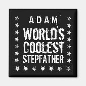 Die Coolsten STEPFATHER-Schwarz-weißen Sterne der  Magnet (Vorne)