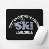 Die coolsten Typen um Ski abwärts Mousepad (Mit Mouse)