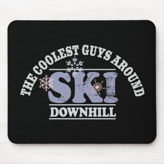 Die coolsten Typen um Ski abwärts Mousepad (Vorne)