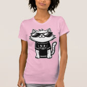 Die Coolstste Katze der Welt mit Sonnenbrille Pink T-Shirt (Vorderseite)