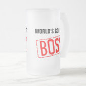 Die Coolststen Boss-Bier-Tasse der Welt Mattglas Bierglas (VorderseiteRechts)
