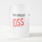 Die Coolststen Boss-Bier-Tasse der Welt Mattglas Bierglas (Vorderseite Links)