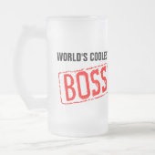 Die Coolststen Boss-Bier-Tasse der Welt Mattglas Bierglas (Links)