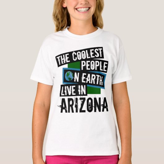 Die Coolststen Menschen der Welt leben in Arizona T-Shirt (Vorderseite)