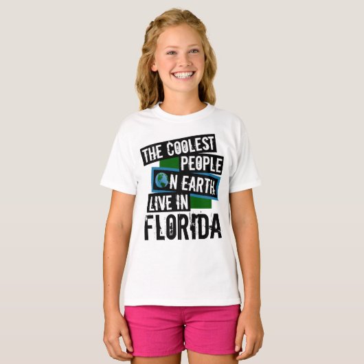 Die Coolststen Menschen der Welt leben in Florida T-Shirt (Vorne ganz)